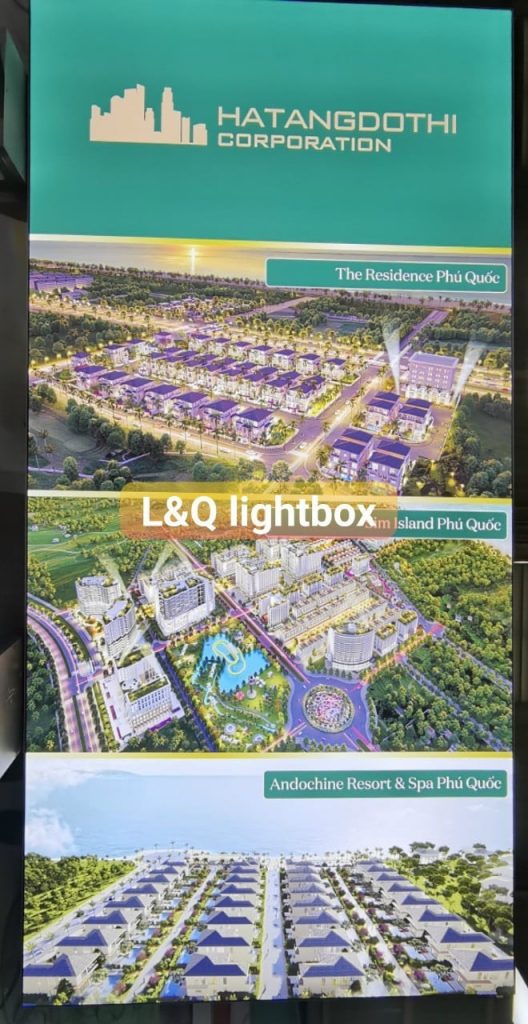 hộp đèn quảng cáo bất động sản hạ tầng đô thị