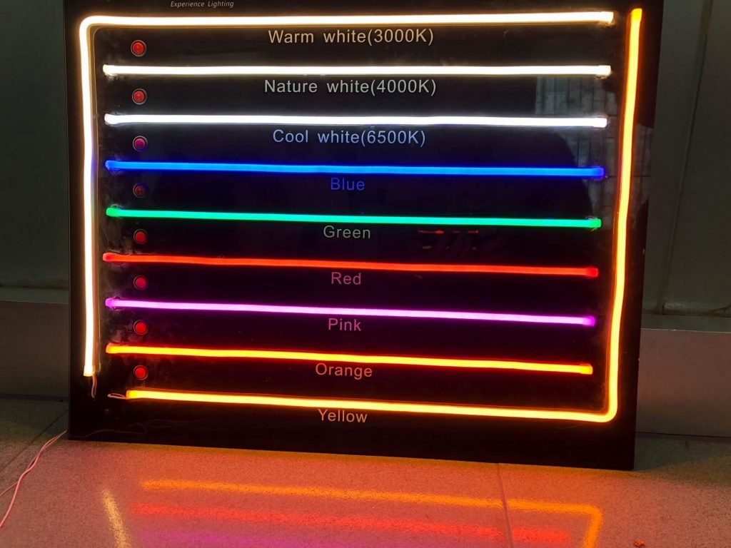 dải màu đèn led neon sign