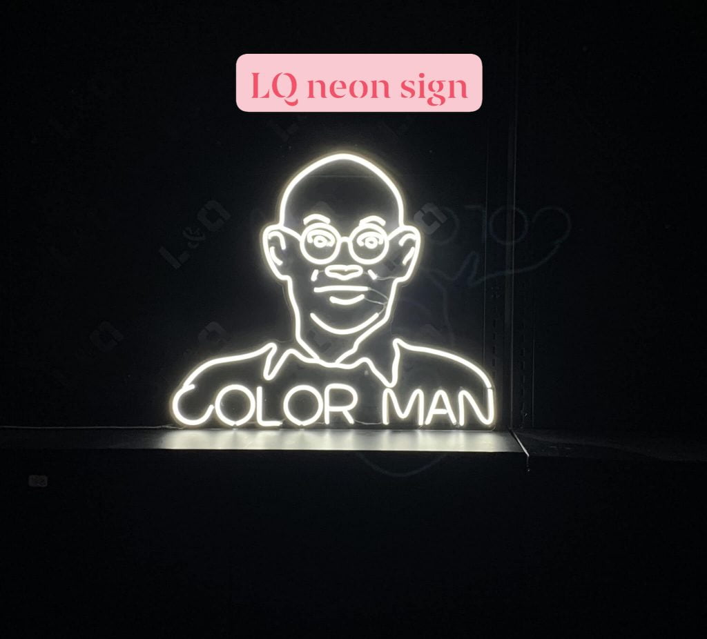 đèn neon sign color man