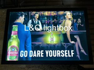 hộp đèn quảng cáo bia tsingtao