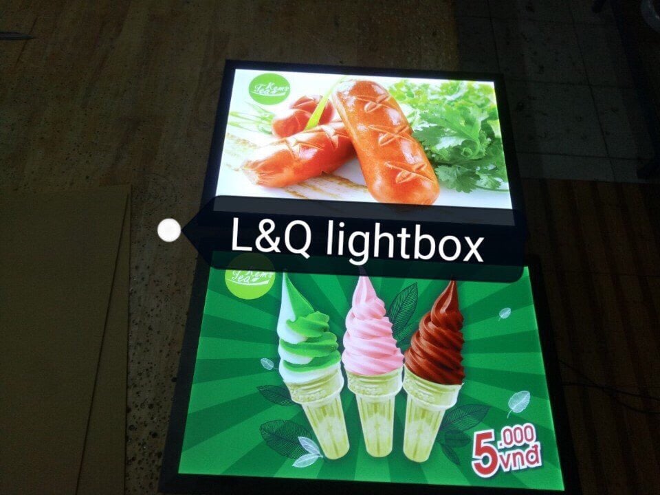 hộp đèn lightbox led quảng cáo fmcg