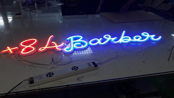 đèn neon sign 84 barber