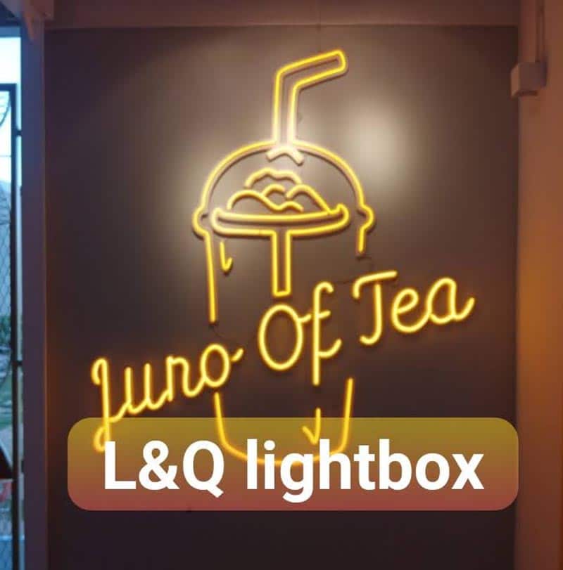 đèn led neon sign hình ly cafe